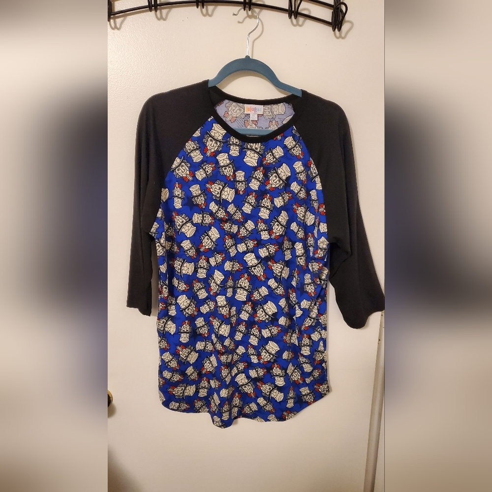Ladies Lularoe tee Uncle Sam Sz XL